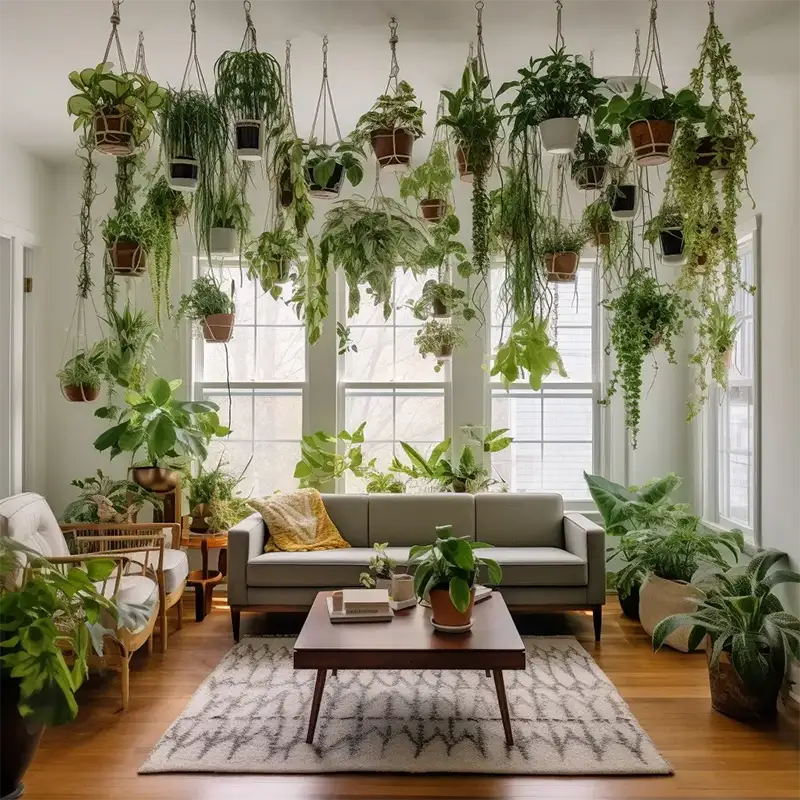 Easy growing indoor hanging house plants