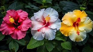 full grown braided hibiscus tree